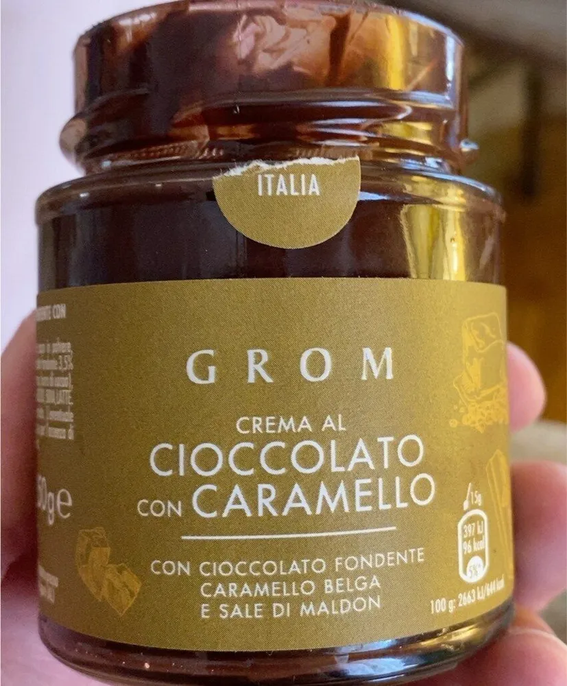 Grom crema al cioccolato con carammello