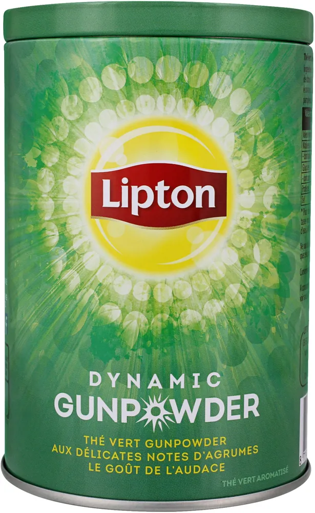 Lipton Thé Vert Vrac Gunpowder Agrumes 100g
