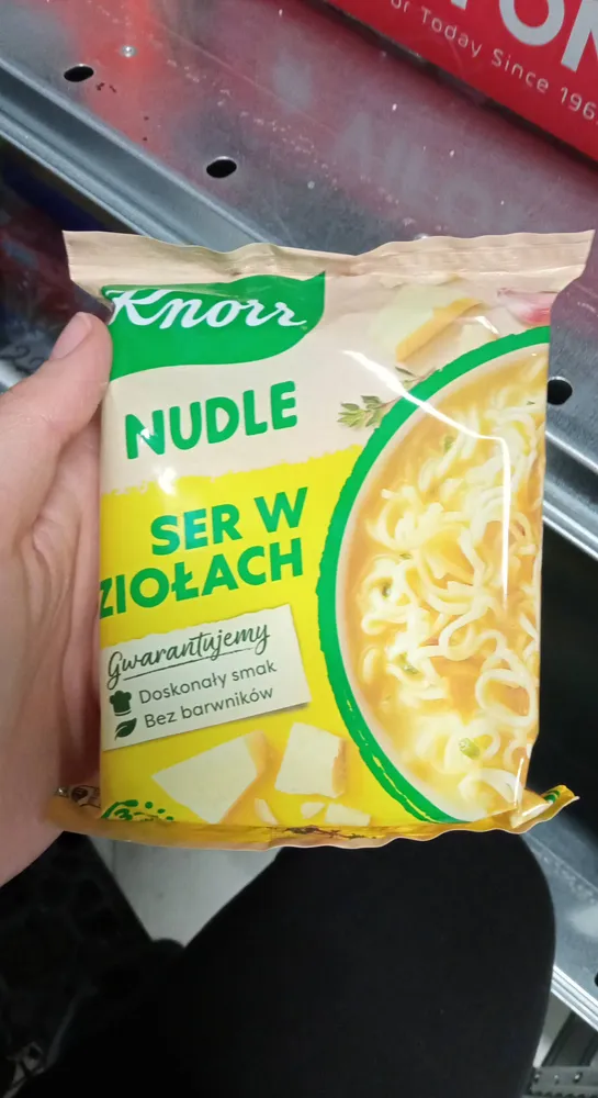 Nudle ser w ziołach
