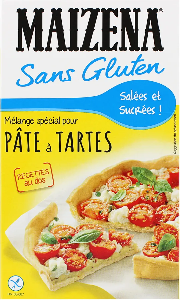Maizena Sans Gluten Préparation pour Pâte à Tartes Salées et Sucrées 2 Pâtes