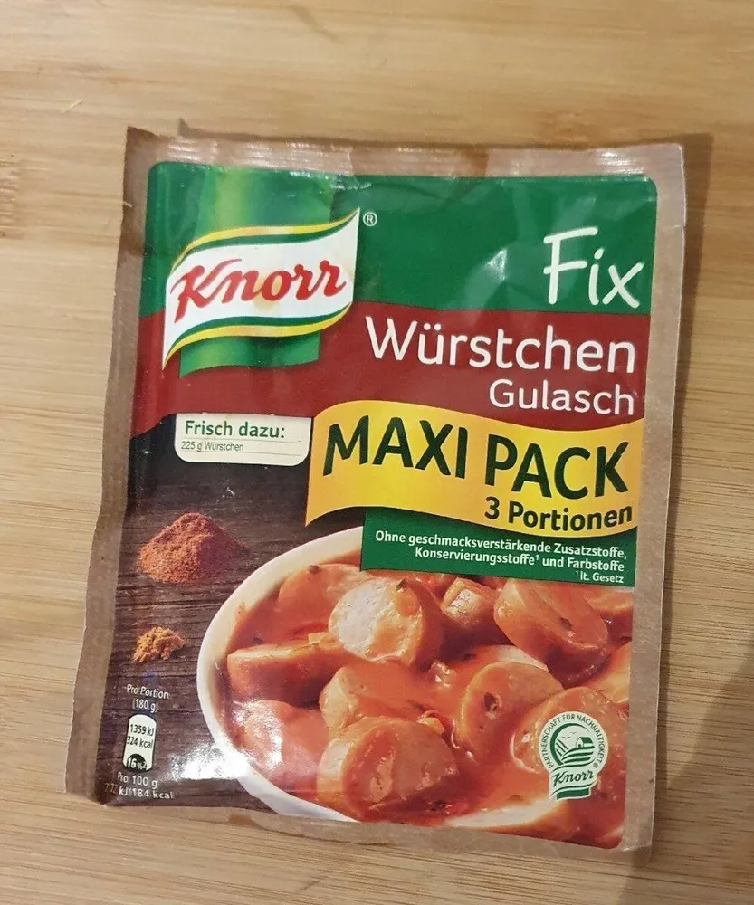Fix Für Würstchen Gulasch
