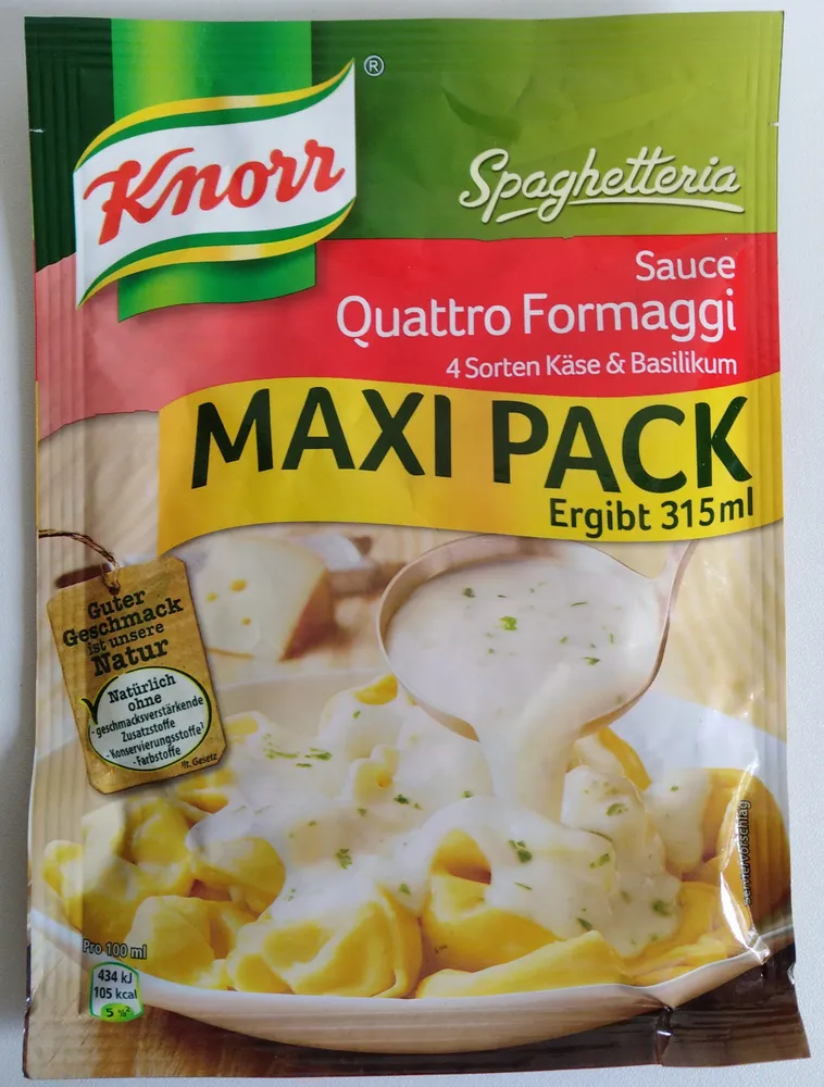 Knorr Spaghetteria Sauce Quattro Formaggi Trockenp. ..