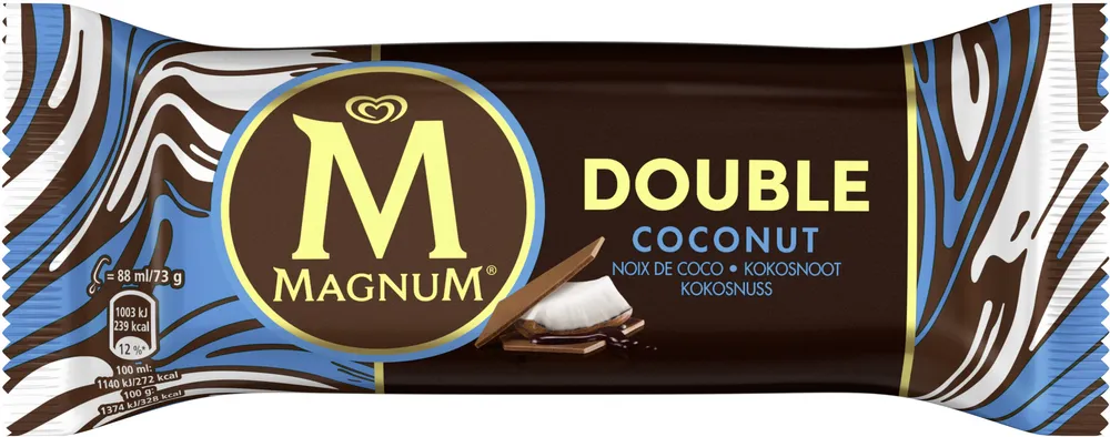 Magnum Batônnet Glace Double Coco 88ml