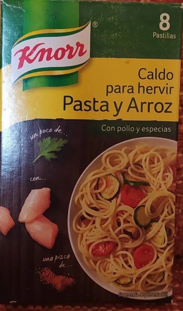 Caldo para hervir pasta y arroz