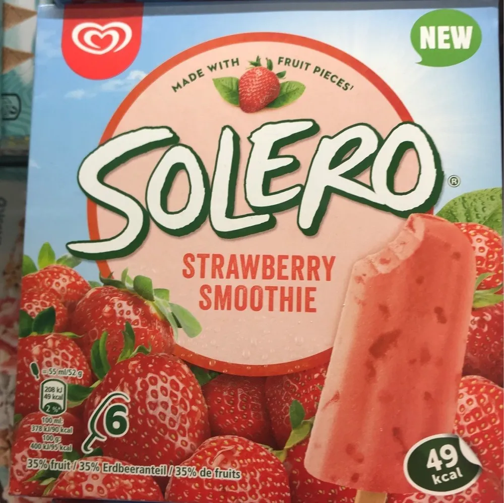 Smoothie sorbet à la fraise