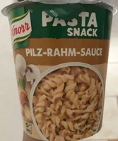 Pastasnack Pilz-rahm-sauce