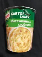 Kartoffel snack - Röstzwiebeln & croûtons