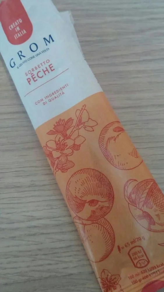 Sorbet pêche
