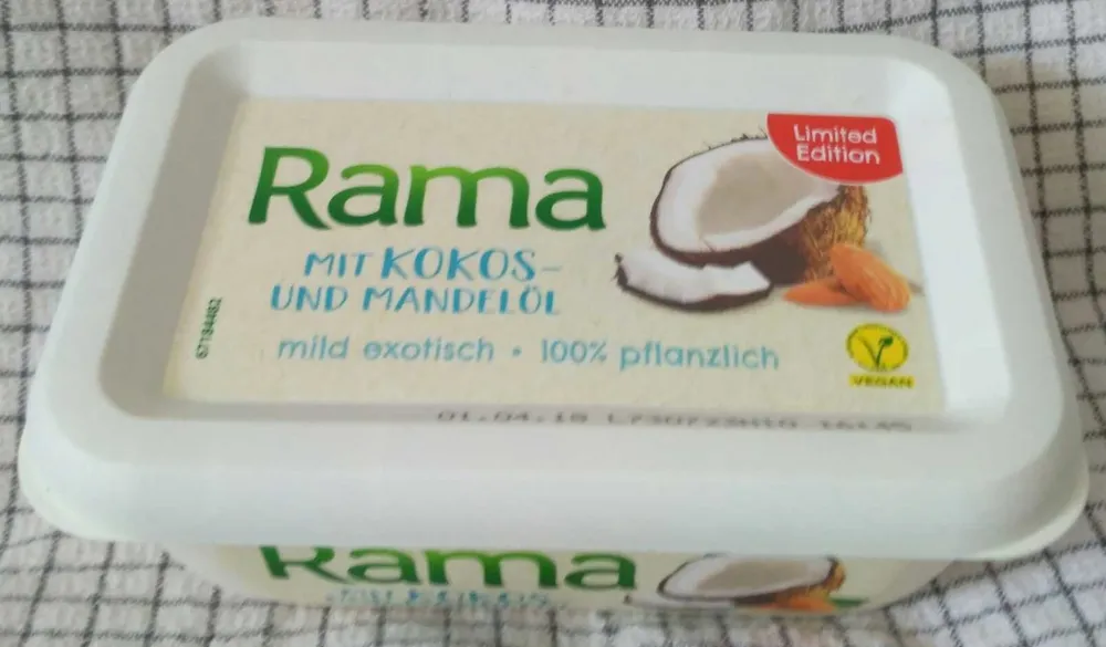 Rama mit Kokos- und Mandelöl