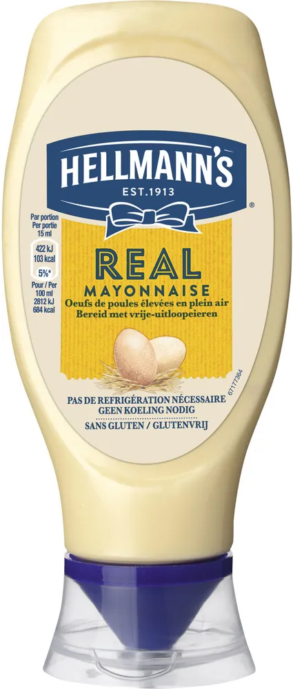 Hellmann's Real Mayonnaise flacon soupe 430ml