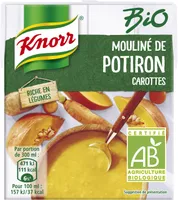 Knorr Soupe Bio Mouliné de Potiron Carottes 30cl