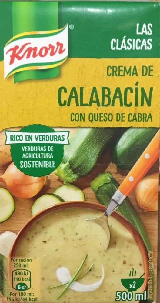 Crema de calabacin