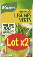 KNORR Soupe Liquide Mouliné de Légumes Verts Lot 2x1L