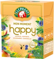 Elephant Mon Moment Happy Infusion Mangue Rooibos Gingembre Camomille 25 Sachets