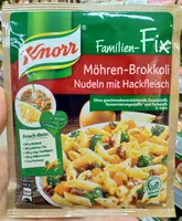 Möhren-Brokkoli Nuddeln mit Hackfleisch