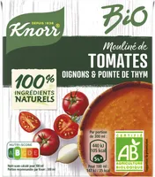 KNORR Soupe Bio Mouliné de Tomates Oignons et Pointe de Thym 30cl