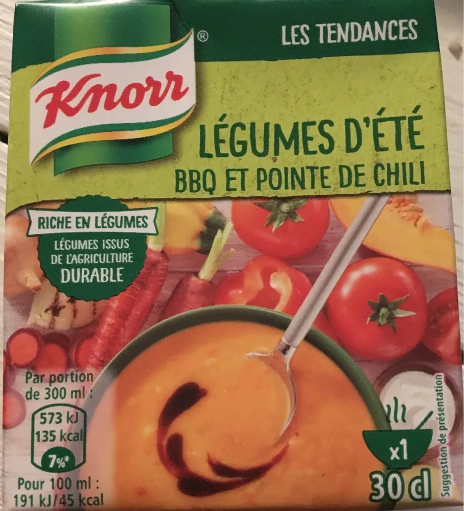 Knorr Soupe Légumes d'Eté BBQ Pointe de Chili 30cl