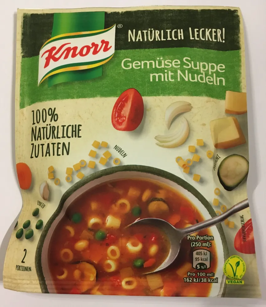 Gemüse Suppe mit Nudeln - Natürlich Lecker!