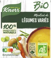 Knorr Soupe Liquide Bio Mouliné de Légumes Variés 30 cl