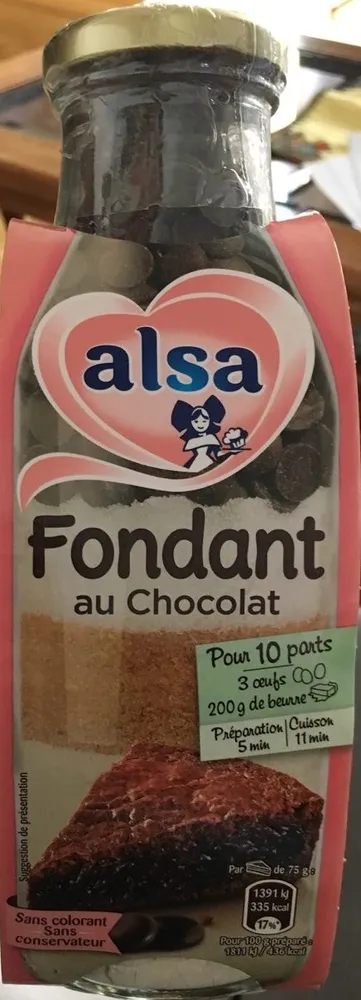 Préparation pour fondant au chocolat