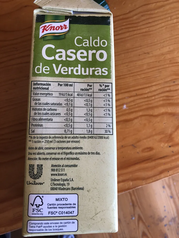 Knorr Caldo Líquido Verduras