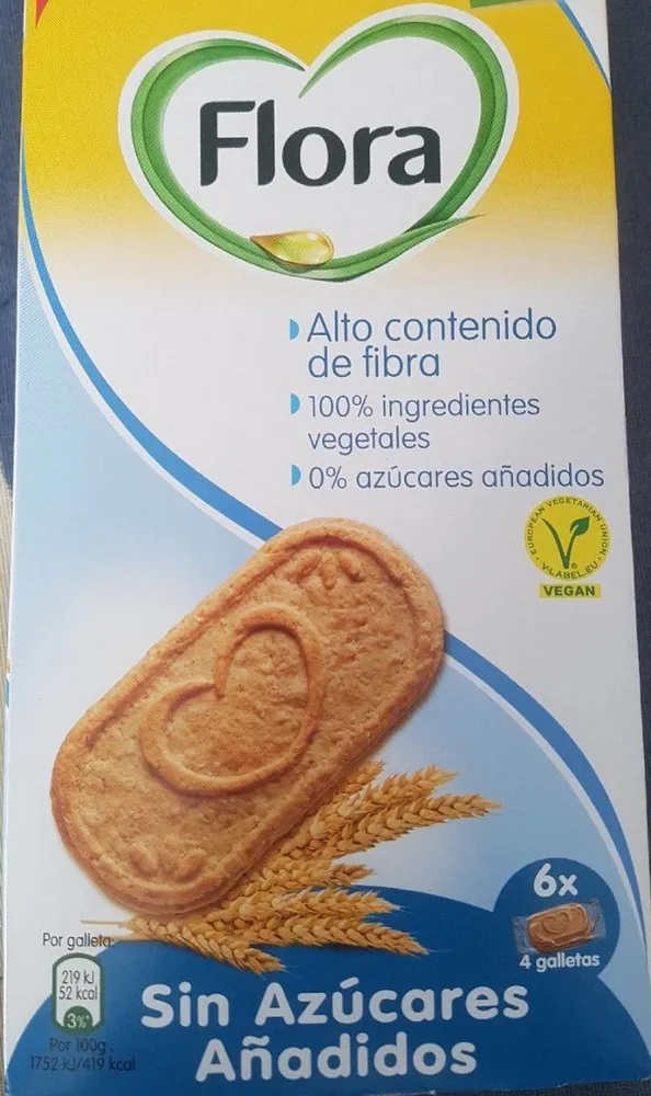 Galletas sin azucares añadidos