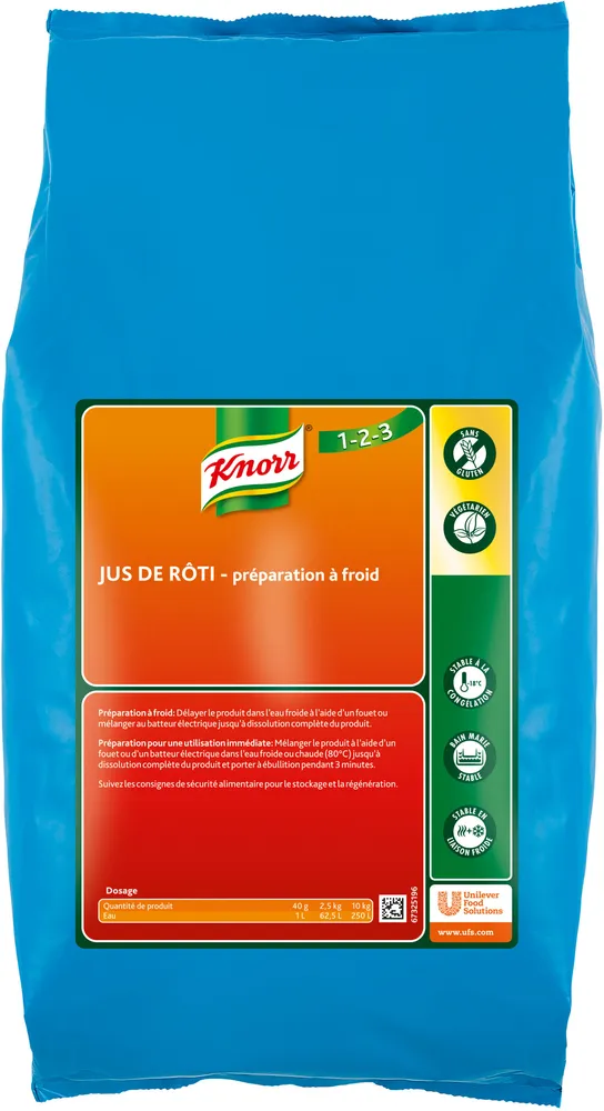 Knorr Jus De Rôti Spécial Liaison Froide 2,5kg jusqu'à 62,5L