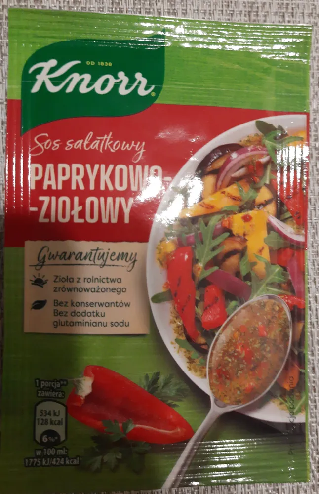 Sos sałatkowy paprykowo-ziołowy