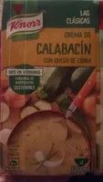 Crema de calabacín con queso de cabra