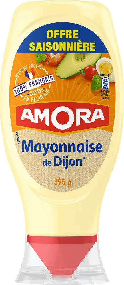 Amora Mayonnaise Dijon Nature Œufs Français Offre Saissoniere Flacon Souple