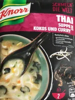 Thaï suppe mit kokos und curry