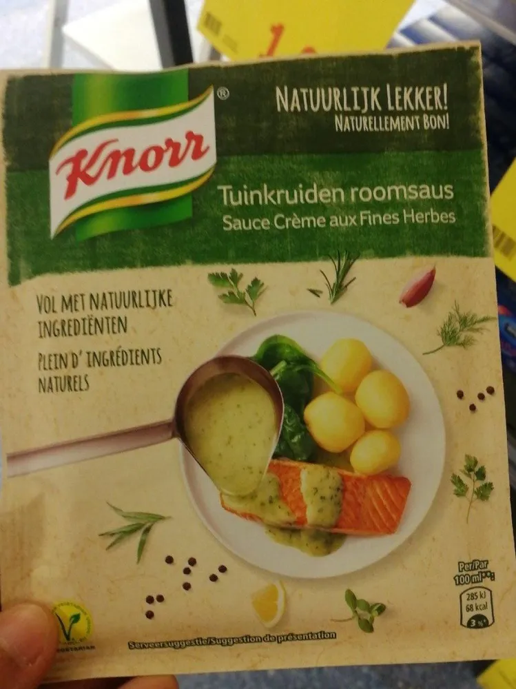 Sauce creme aux fines herbes
