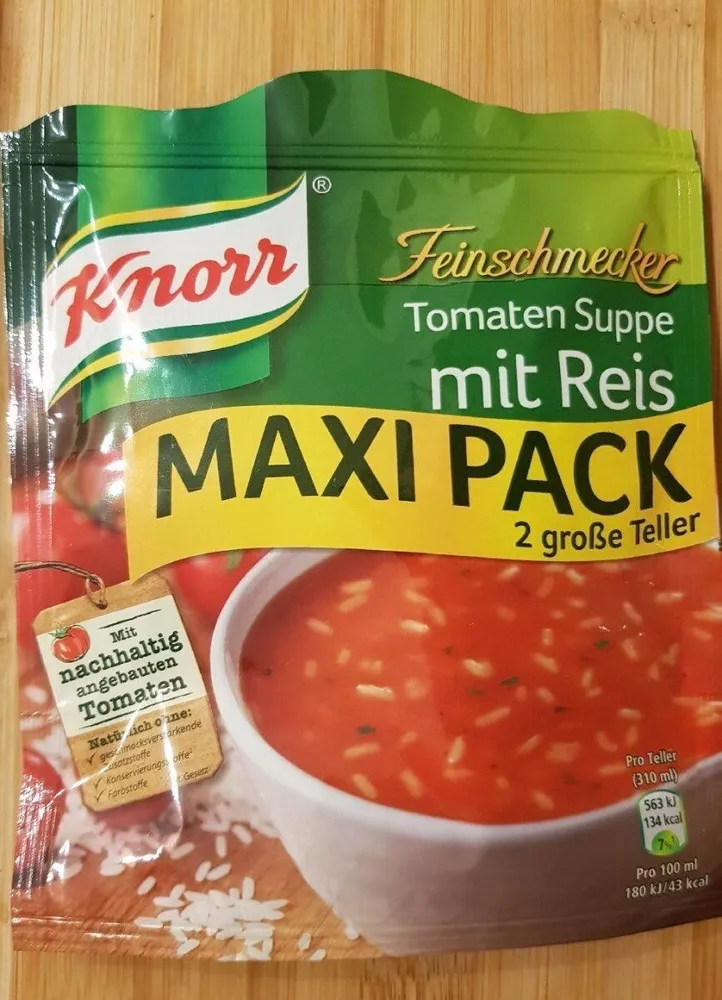 Soupe de tomates au riz