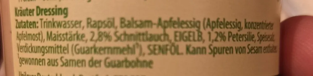 Kräuter Dressing