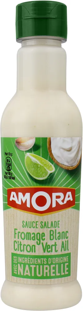 Amora Sauce Salade Fromage Blanc Ail Citron Vert 210ml