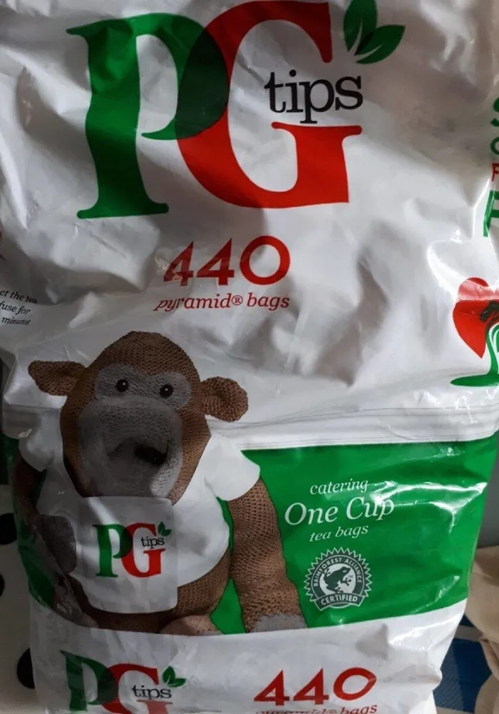 One cup tes bags PG tips