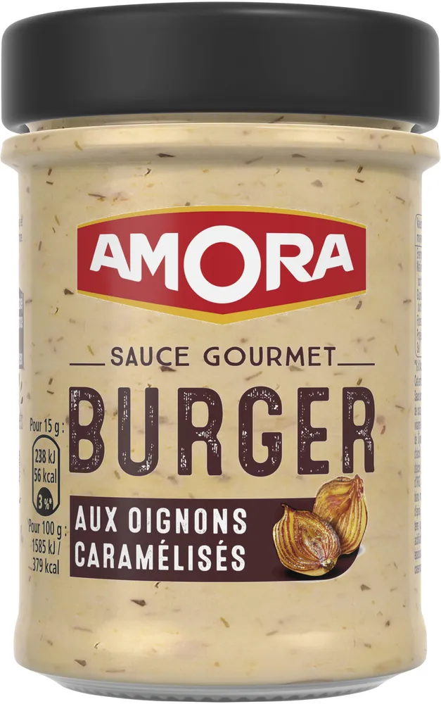 Amora Sauce Gourmet Burger aux Oignons Caramélisés 188g