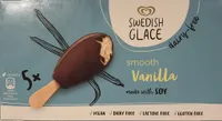 Glace au soja vanille enrobée au cacao maigre