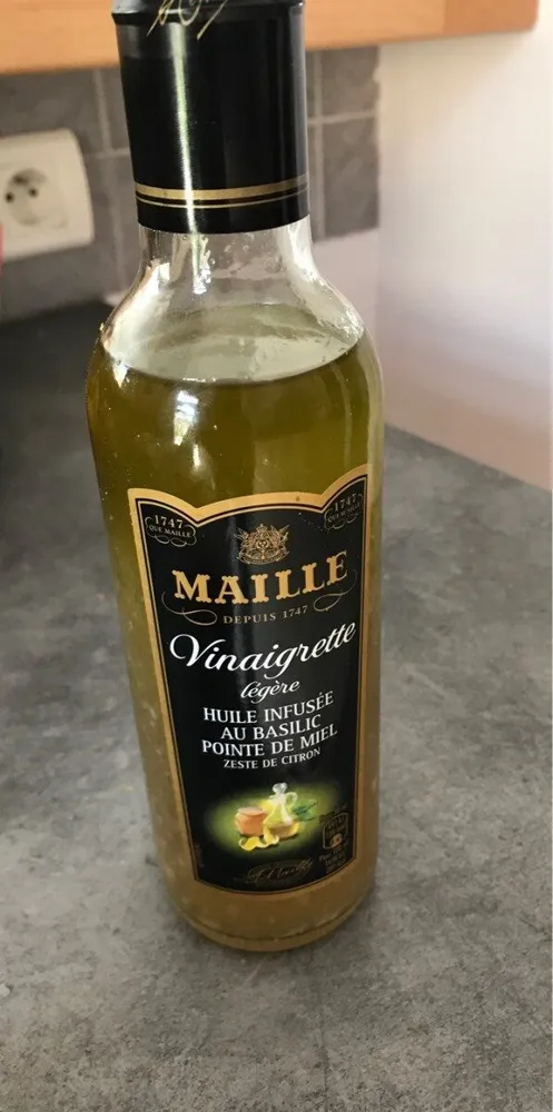 Vinaigrette legere basilic et pointe de miel