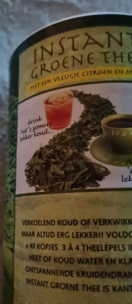Instant groene thee