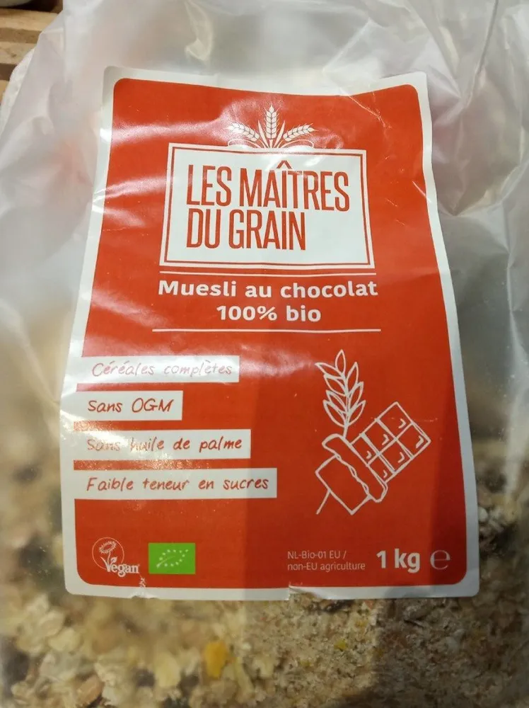 Muesli au chocolat 100% bio