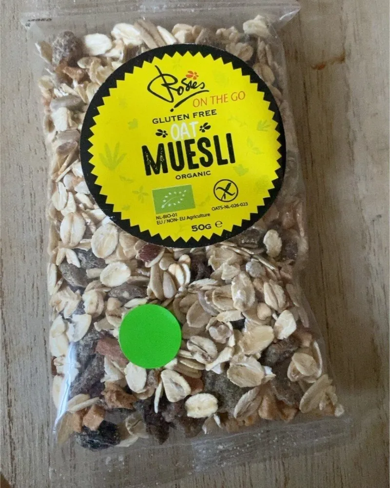 Muesli organic on the go gluten free