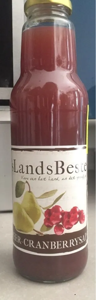 Jus de poire et cranberry