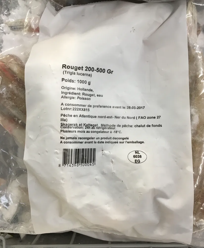 Rouget 200-500 Gr