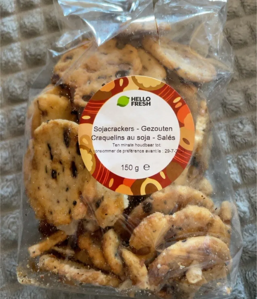 Craquelins au soja salés