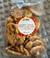 Craquelins au soja salés