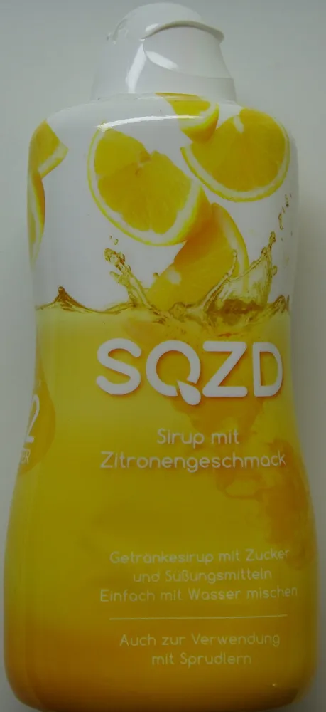 SQZD Sirup mit Zitronengeschmack