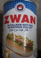 Zwan 10 chiken hot dog poulet