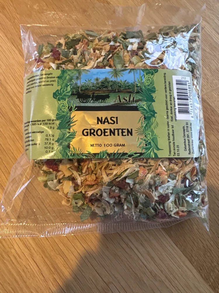 Nasi Groenten
