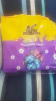 Chocolate eggs milk dark white